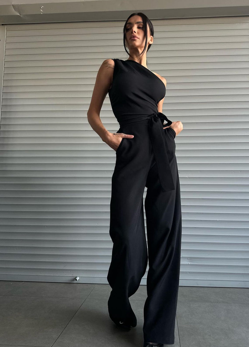 Jumpsuit elegante mono spalla