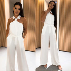 Jumpsuit colletto con nodo  gravata