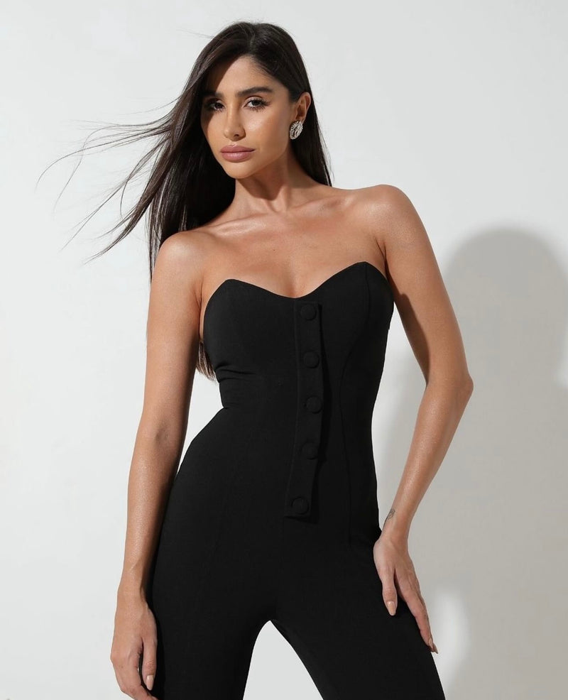 Jumpsuit con manica rimovibile