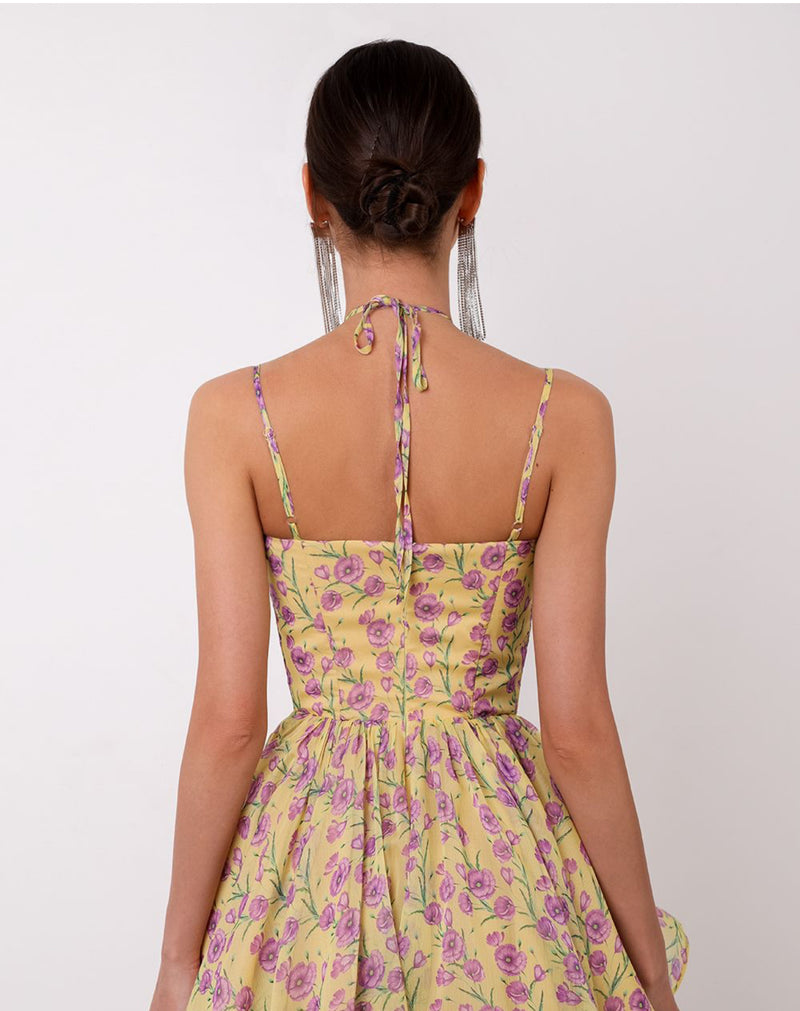 Mini Dress corpetto fiori