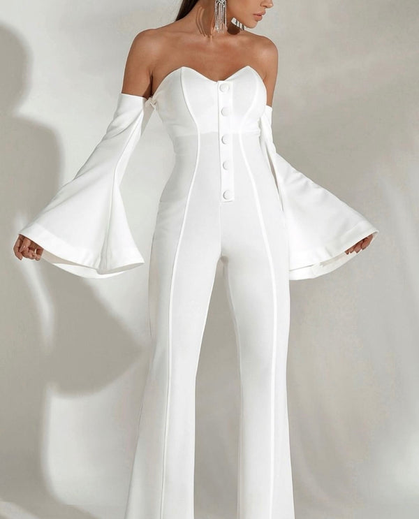 Jumpsuit con manica rimovibile